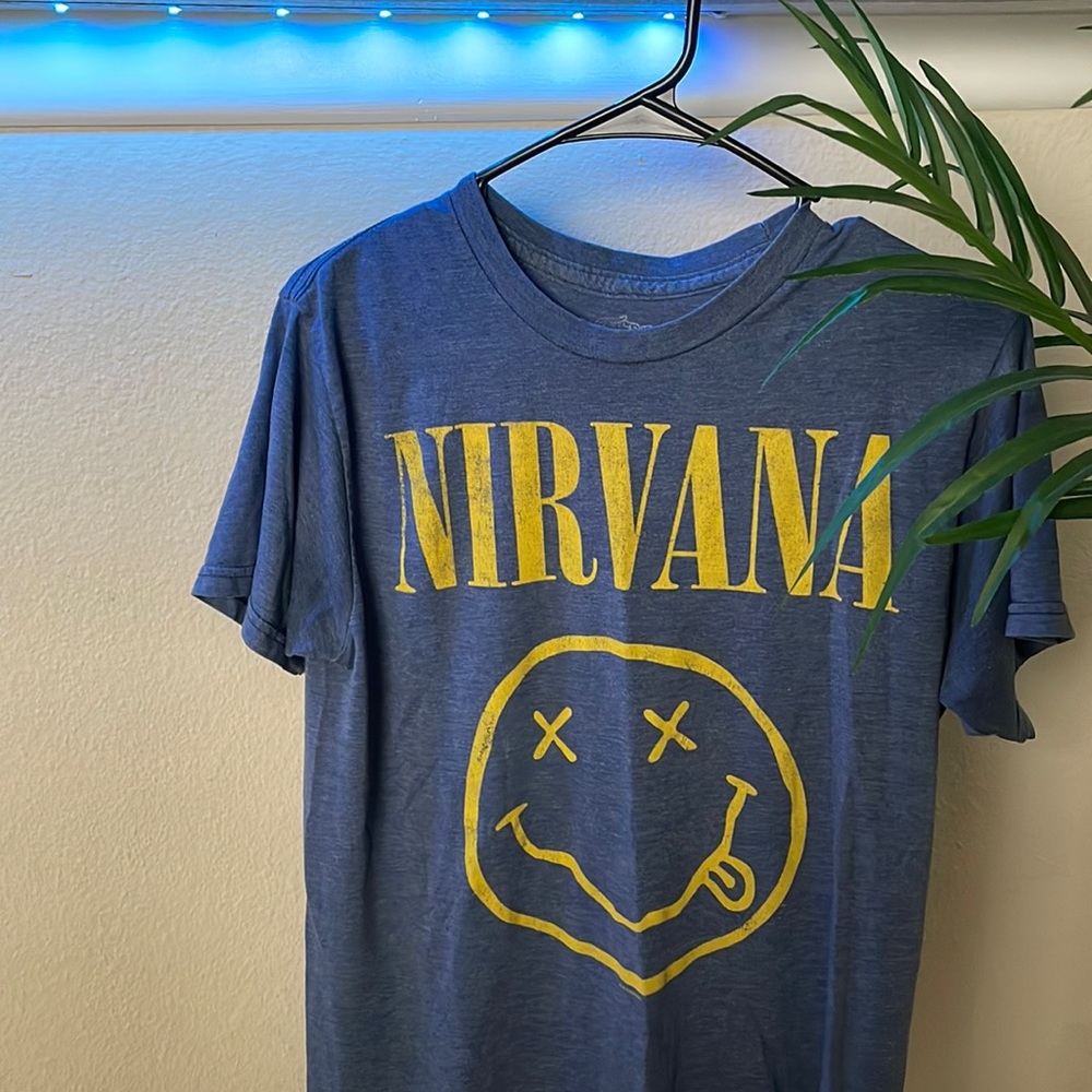 Nirvana smiley T-shirt